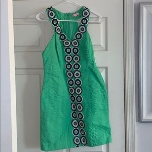 Lime green lilly dress-4